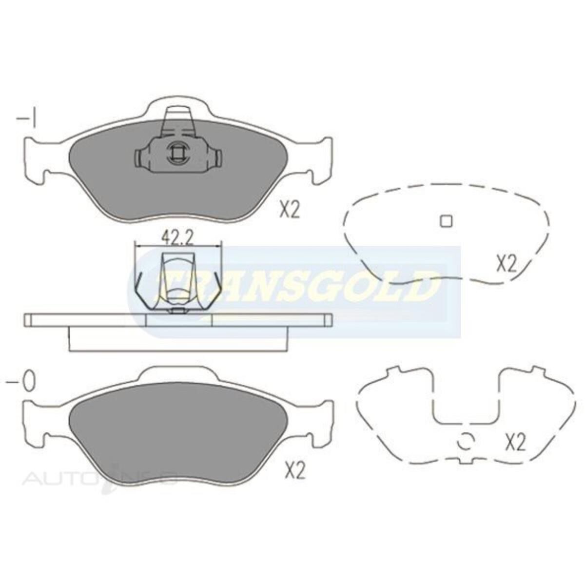 Ford Fiesta / Mazda 2  03-on, Front, , scaau_hi-res