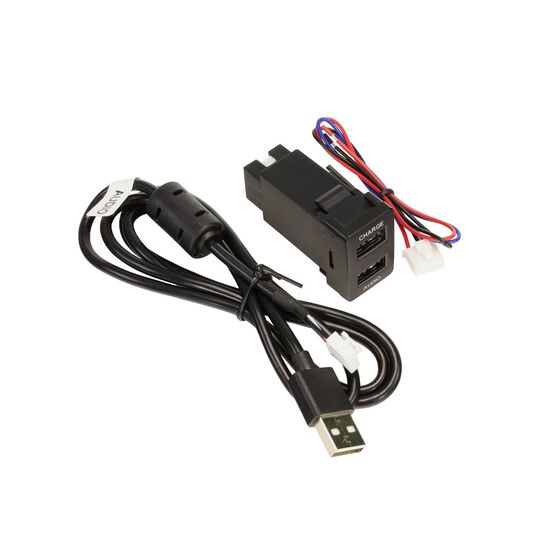 DUAL USB CHARGE / SYNC TO SUIT VARIOUS TOYOTA VEHICLES, , scaau_hi-res