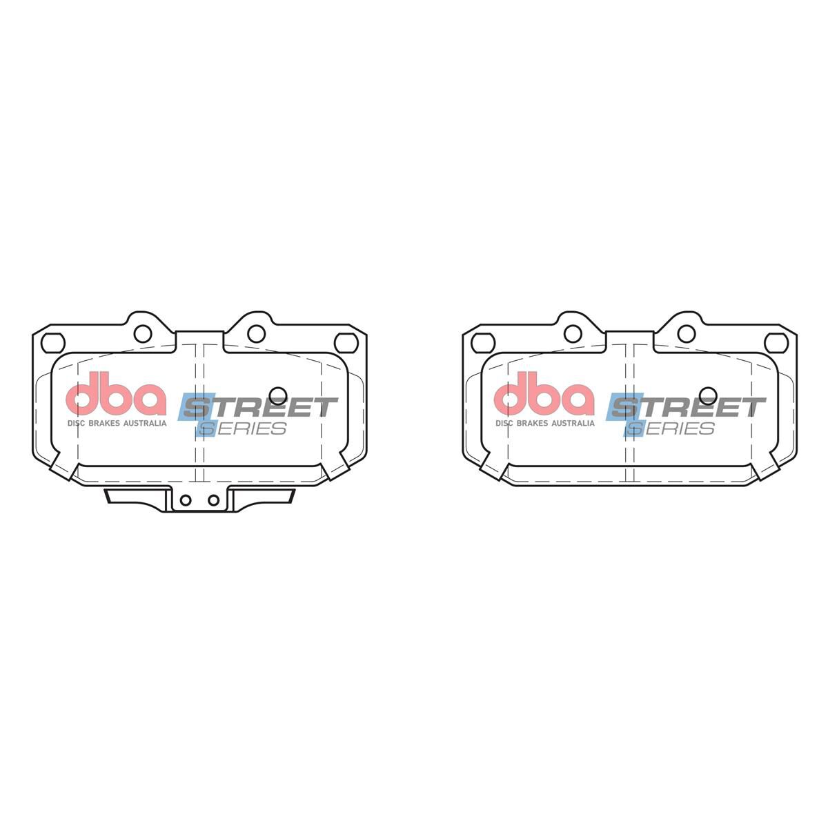 DBA SS STREET SERIES BRAKE PADS [ Nissan & Subaru 1989-2004 F ], , scaau_hi-res
