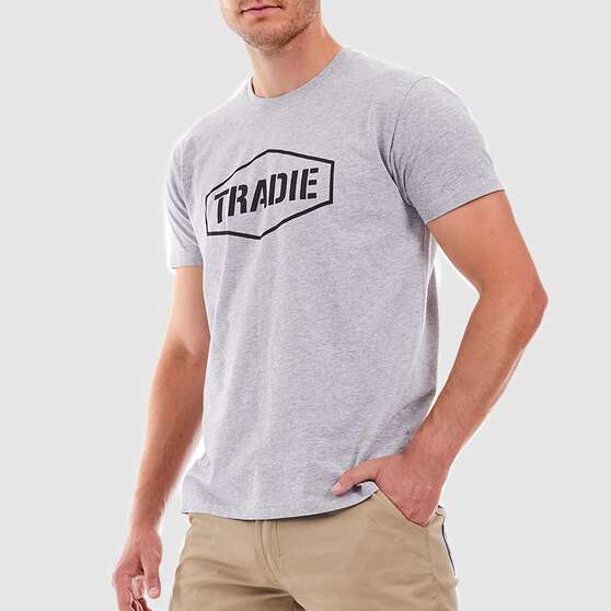 TRADIE TEE GREY S, , scaau_hi-res
