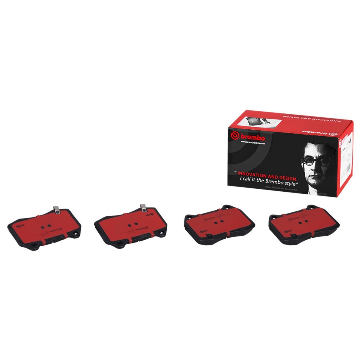 BREMBO DISC PAD SET NAO CERAMIC, , scaau_hi-res