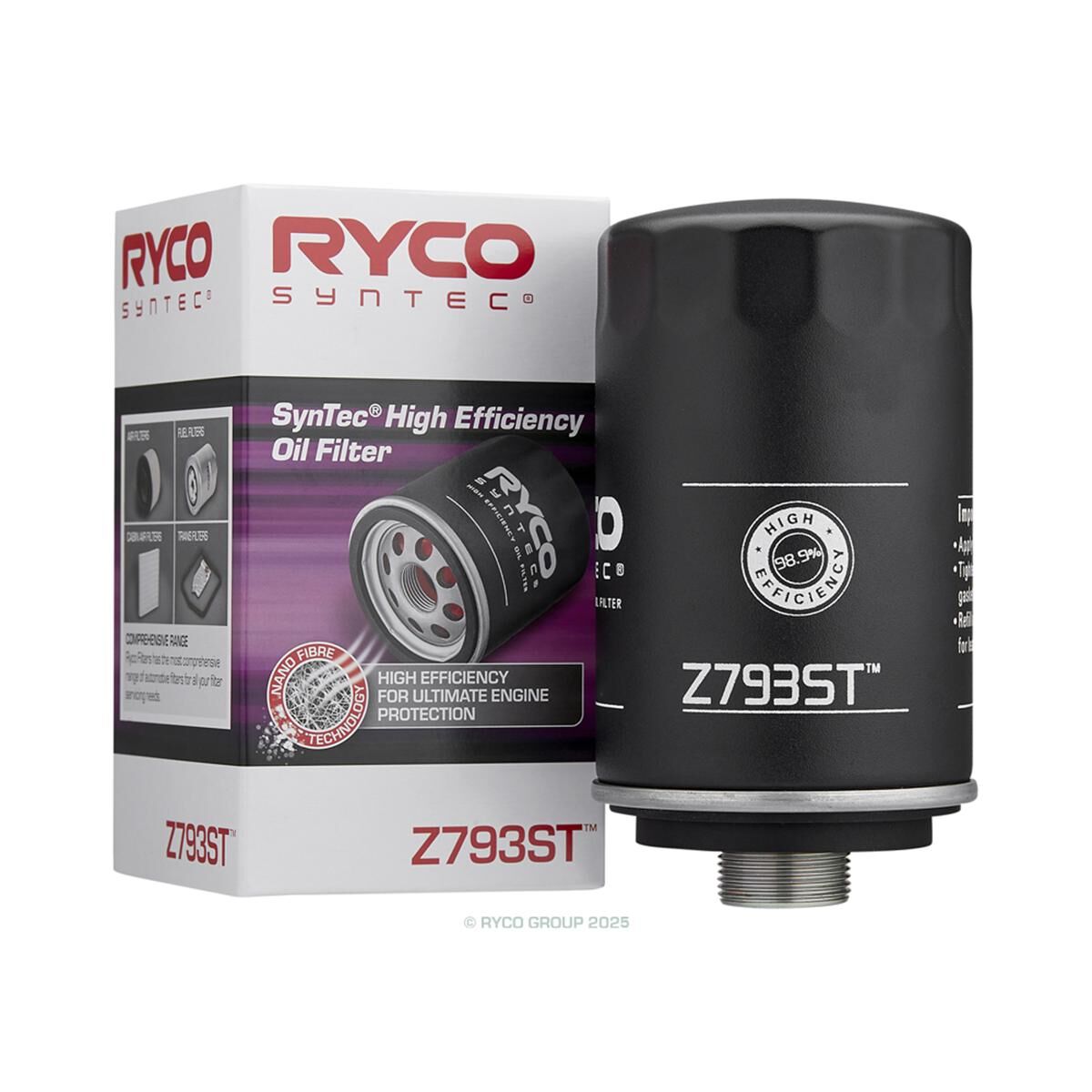 Ryco Syntec Oil Filter, , scaau_hi-res