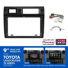 9" HEAD UNIT INSTALL KIT TO SUIT TOYOTA LANDCRUISER 70 SERIES 2010-2023, , scaau_hi-res
