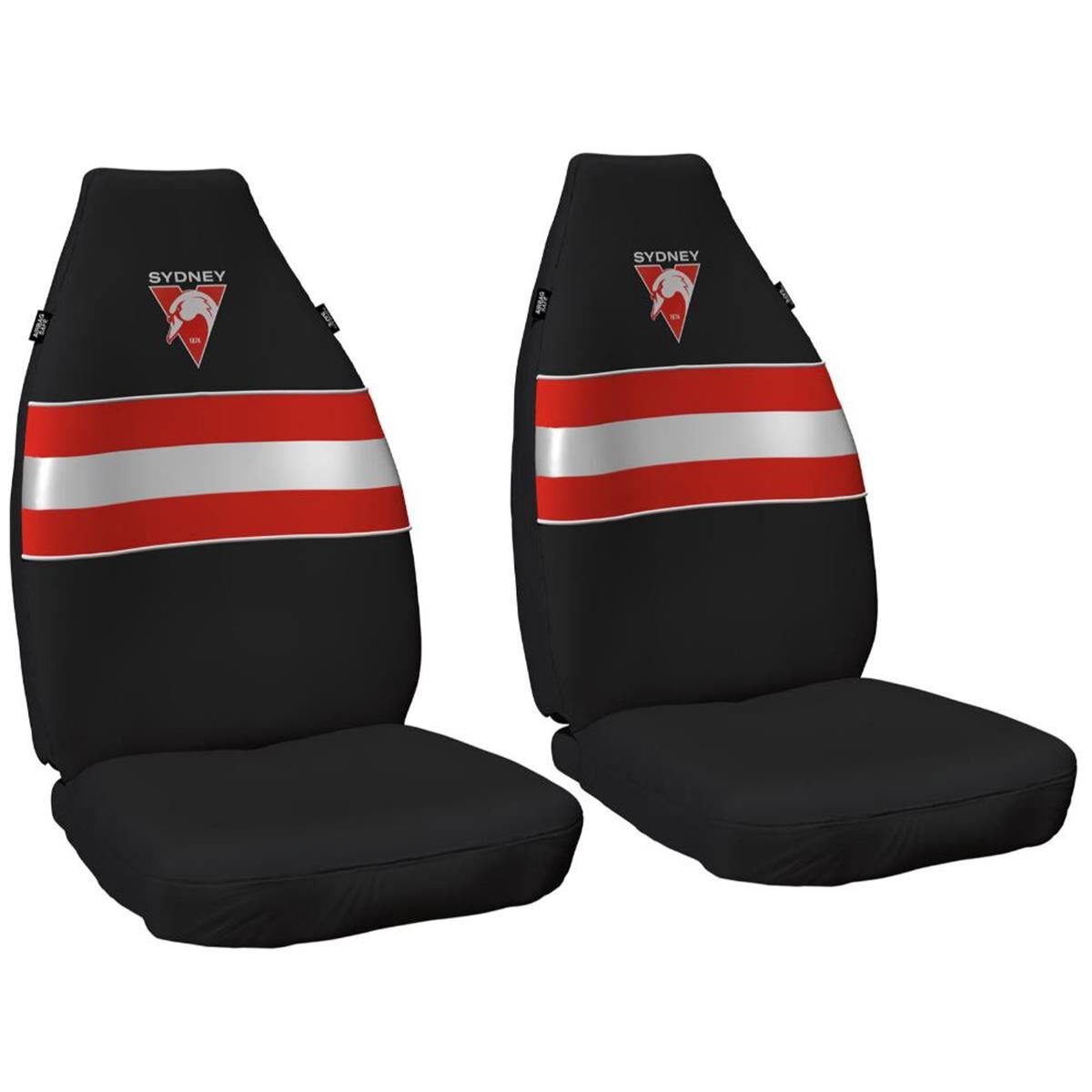 AFL STEERING WHEEL COVER AND SEAT BELT BUDDIES - SYDNEY SWANS - 380MM DIAMETER - ACAFL-SWA21, , scaau_hi-res