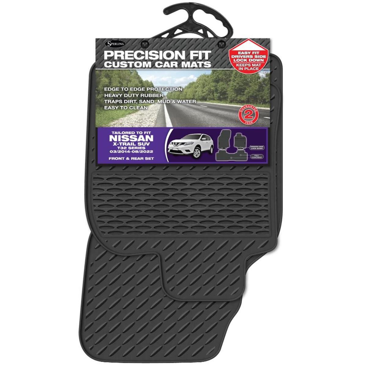 SPERLING PRECISION FIT PVC CUSTOM FLOOR MATS SUITS NISSAN X-TRAIL (T32) SUV 2014-2022, , scaau_hi-res