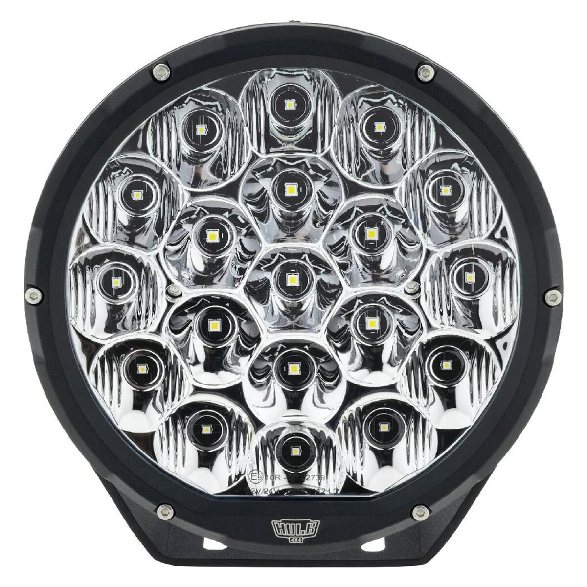 7" RND LED DRIVING LAMP DRIVNG BEAM 9-36V 106W 19 LED's BLACK 11,000Lms, , scaau_hi-res