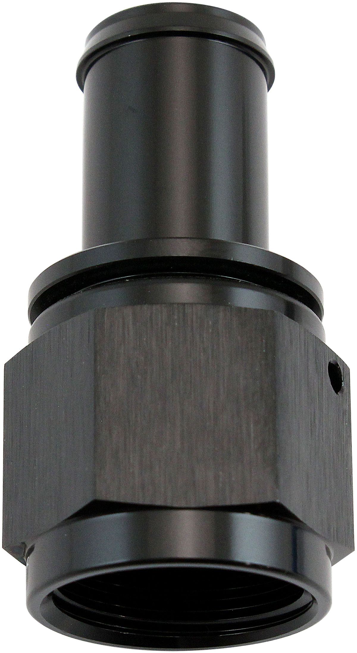 FEMALE -10AN TO 5/8" BARB BLACK WITH TUBE NUT, , scaau_hi-res