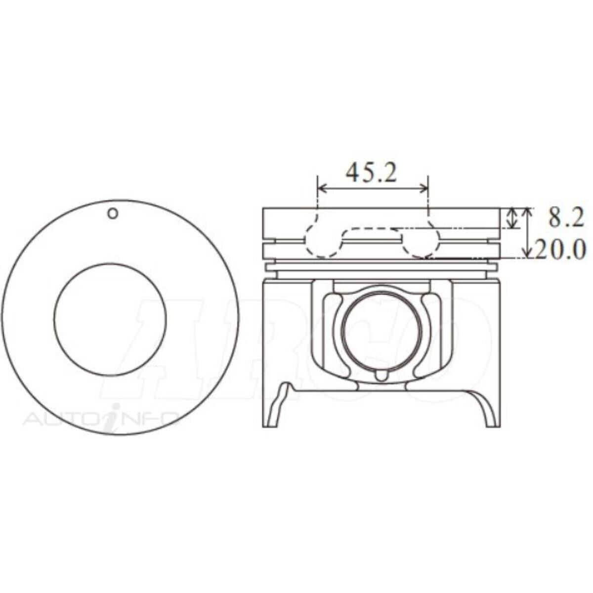 ISUZU 4JH1T 'PISTON SET', , scaau_hi-res