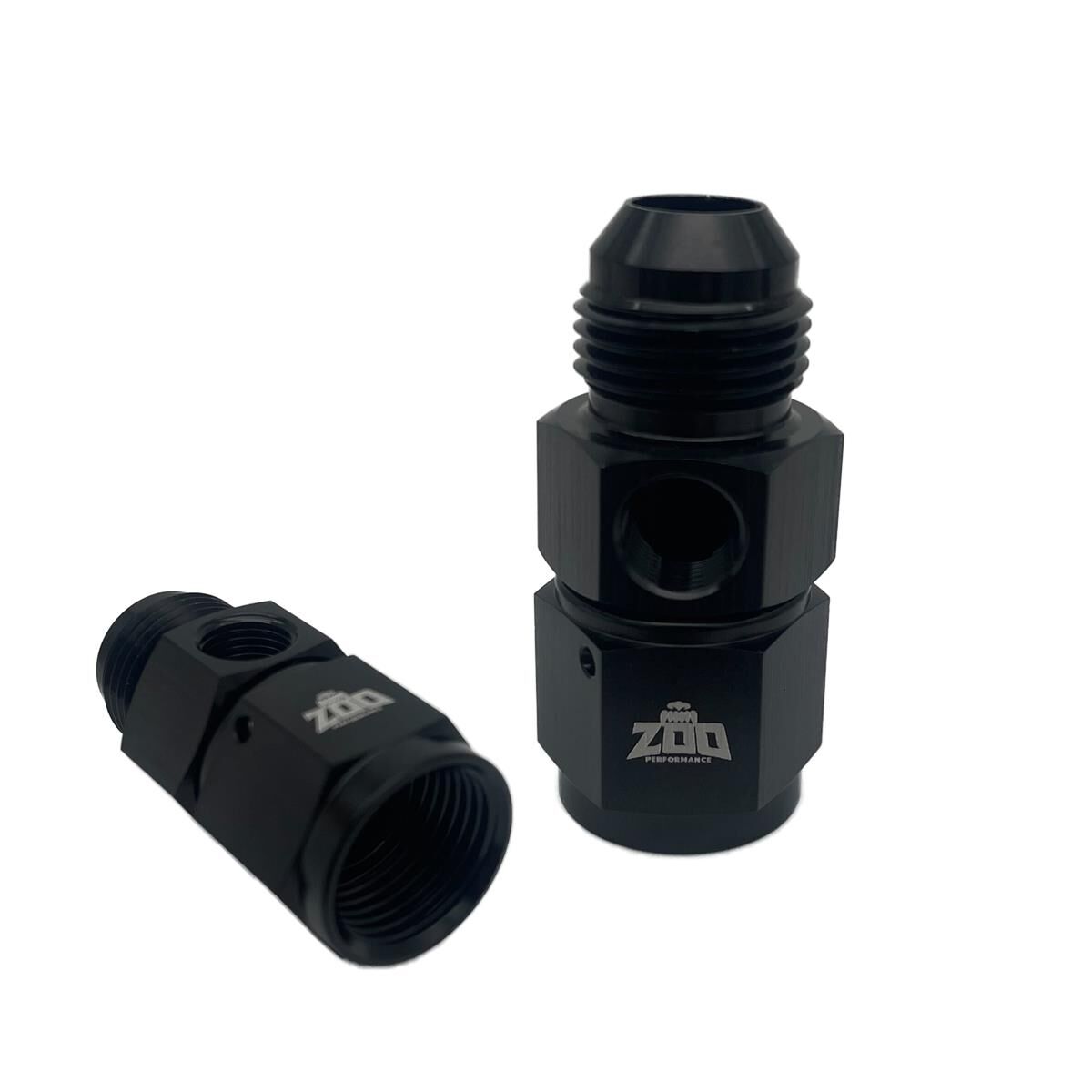 AN4 MALE TO AN4 FEMALE ADAPTOR WITH 1/8" NPT PORT, , scaau_hi-res