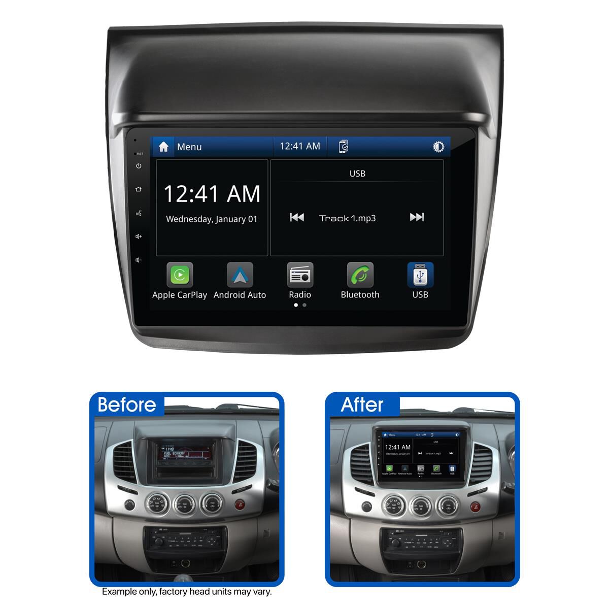 9" MULTIMEDIA RECEIVER TO SUIT MITSUBISHI TRITON GL-R / GLX / GLX-R (2009-2011) & CHALLENGER (2009-2011), , scaau_hi-res