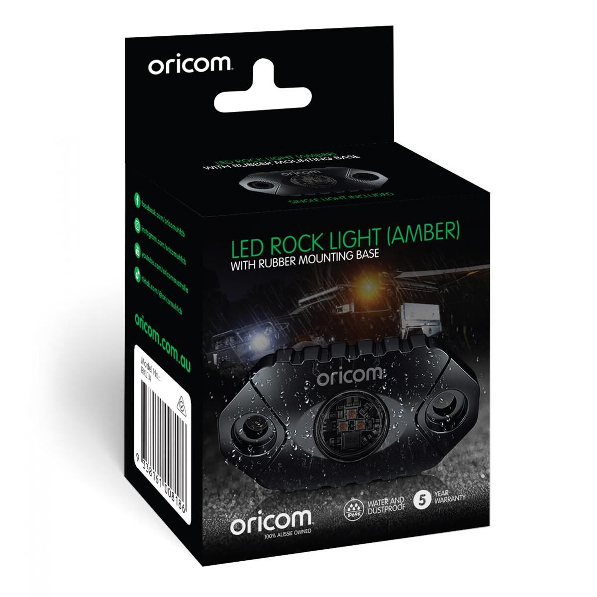 LED ROCK LIGHT &ndash; AMBER, , scaau_hi-res