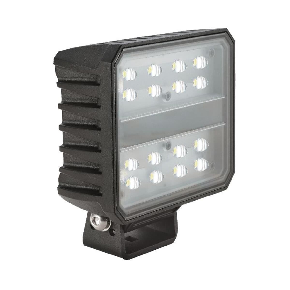 LED RECTGL WORKLAMP FLOOD BEAM100 Deg 9-36V 80W 16 LEDs BLKHSNG 8,267Lmns IP69K, , scaau_hi-res