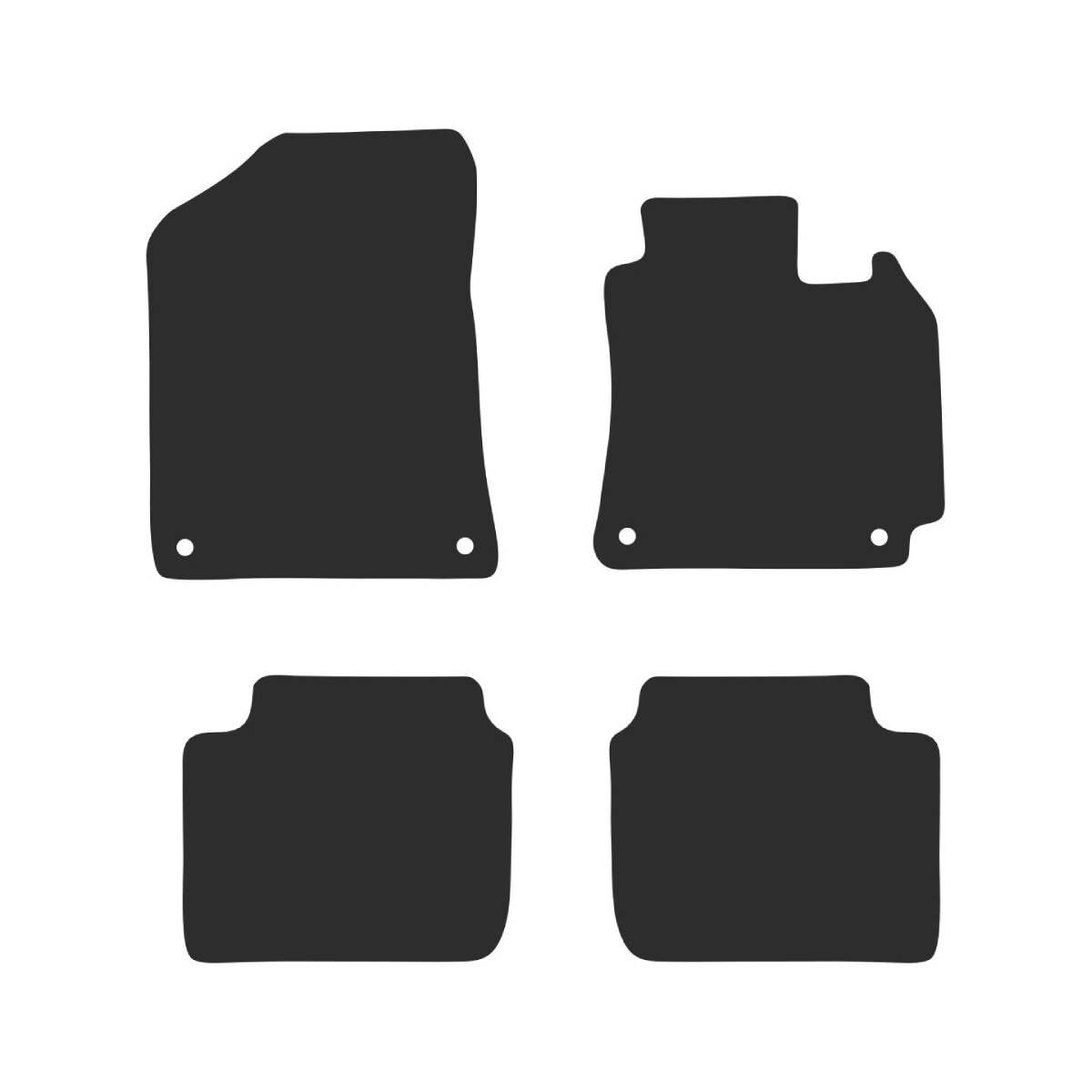 LUXURY CARPET CAR MATS FOR KIA CERATO (3RD GEN HATCH) 2013-2018, , scaau_hi-res