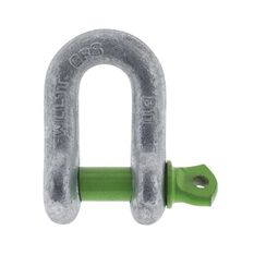 PKT 1 D SHACKLE 10mm RATED TO 1000kg GALVANISED DROP FORGED, , scaau_hi-res