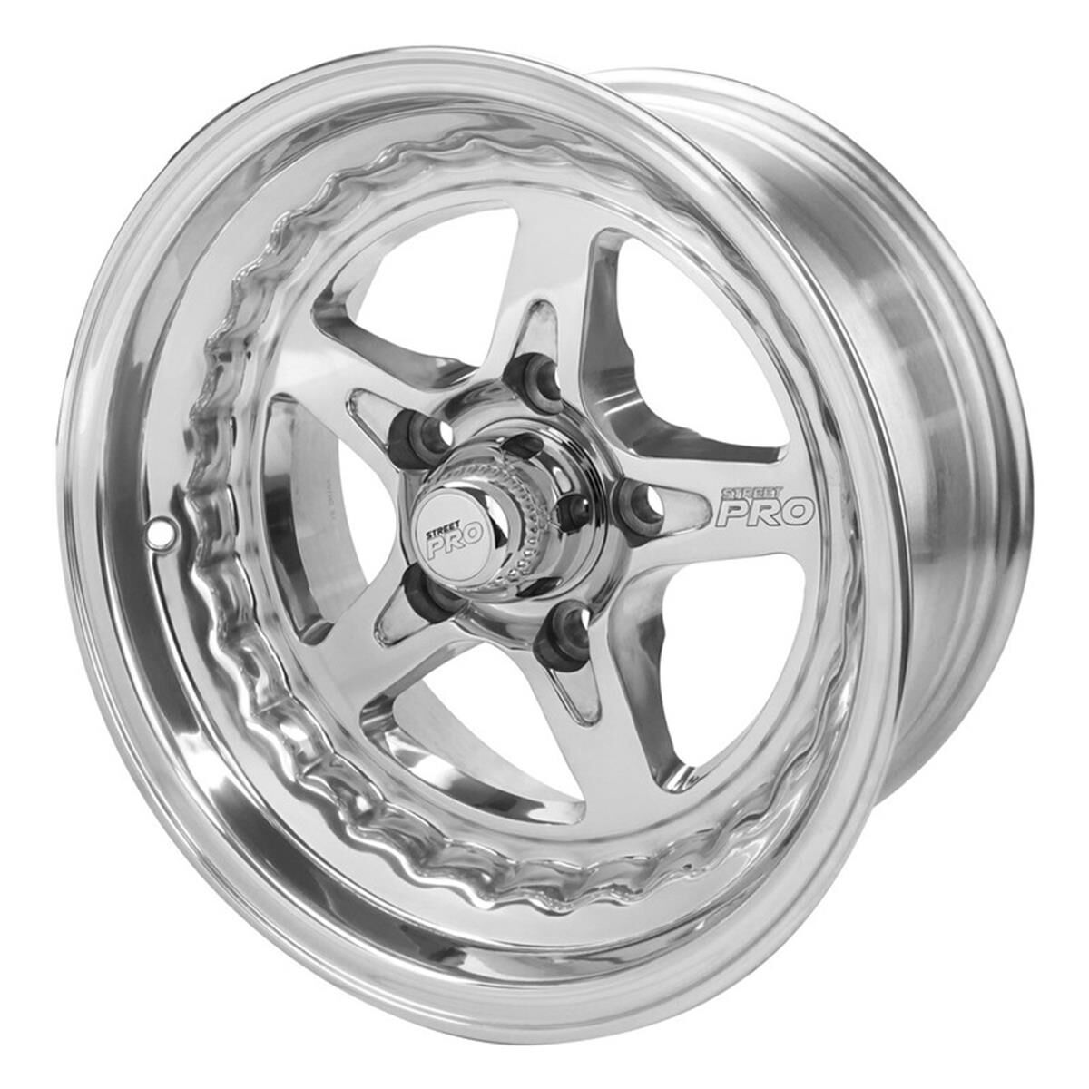STREET PRO LL CONVO PRO WHEEL POLISHED 15X7' FOR HOLDEN FOR CHEVROLET BOLT CIRCLE 5 X 4.75' (-12) 3.50' BACK SPACE, , scaau_hi-res