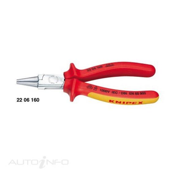 KNIPEX 1000V ROUND NOSE PLIER 160MM, , scaau_hi-res