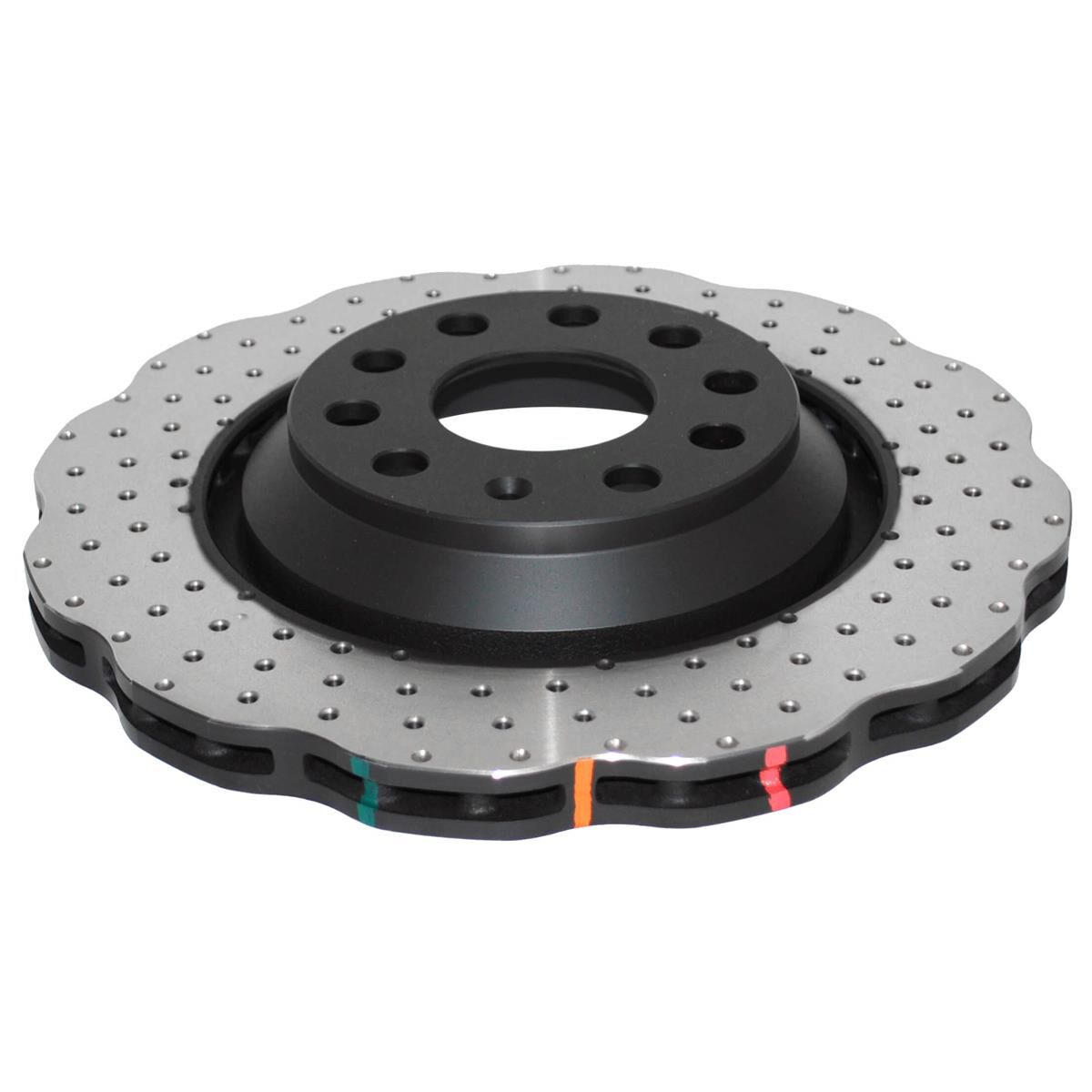 4000 XD Crossdrilled and Dimpled WAVE Disc KP [ VW Golf R32 /Jetta/Tiguan & Skoda 03-> R ], , scaau_hi-res
