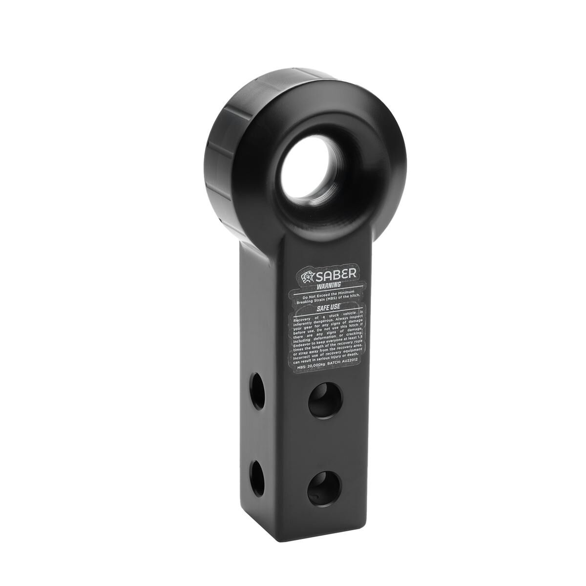 SABER EXTENDED ALUMINIUM RECOVERY HITCH, , scaau_hi-res
