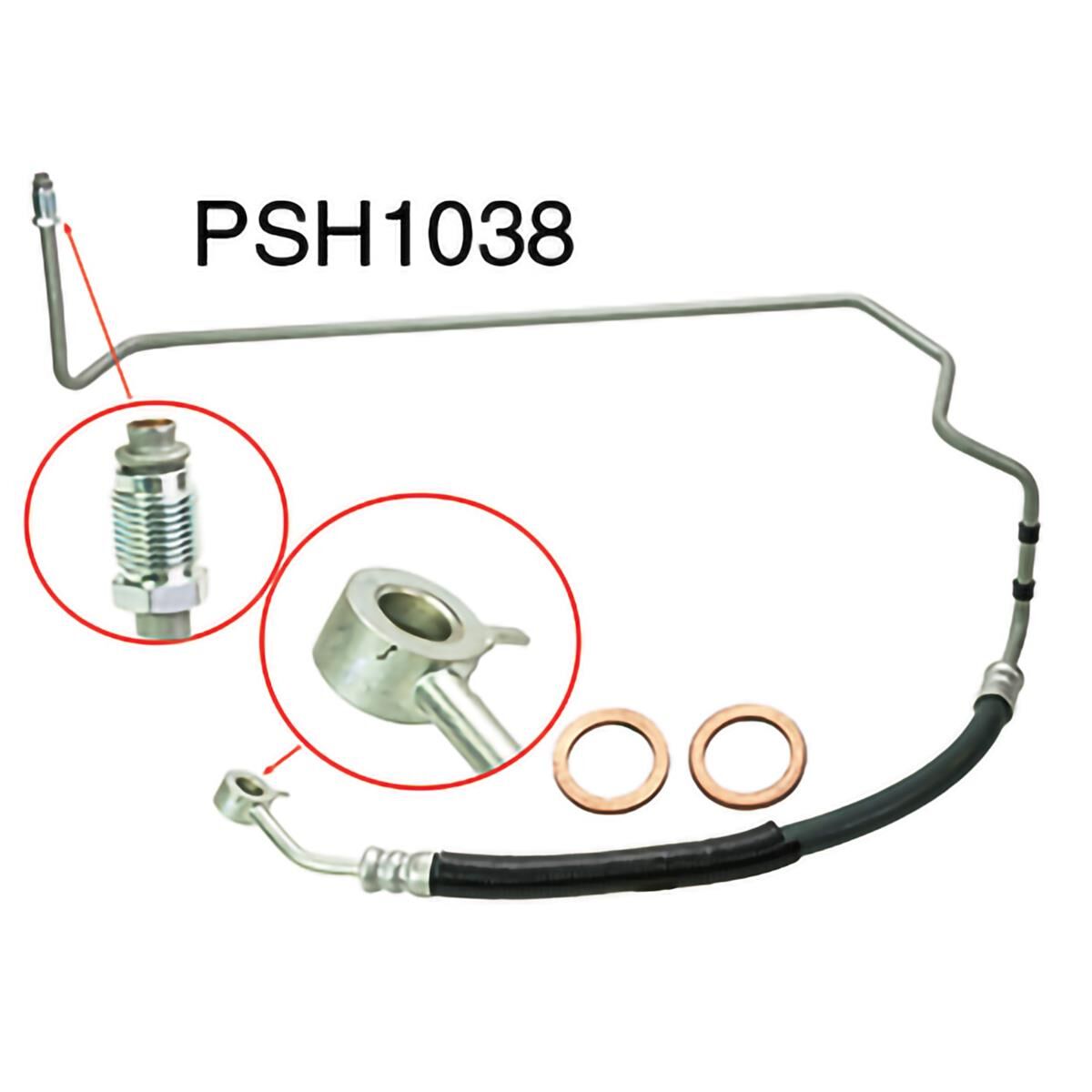 Power Steering Hose - Pressure - Holden Rodeo RA 2003 - 2007 (3.0L (4JH1T) I4 Diesel) Suits Raised Ride Height 4x2 & all 4x4, , scaau_hi-res