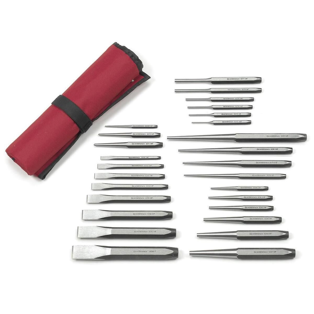 27 PIECE PUNCH AND CHISEL SET, , scaau_hi-res