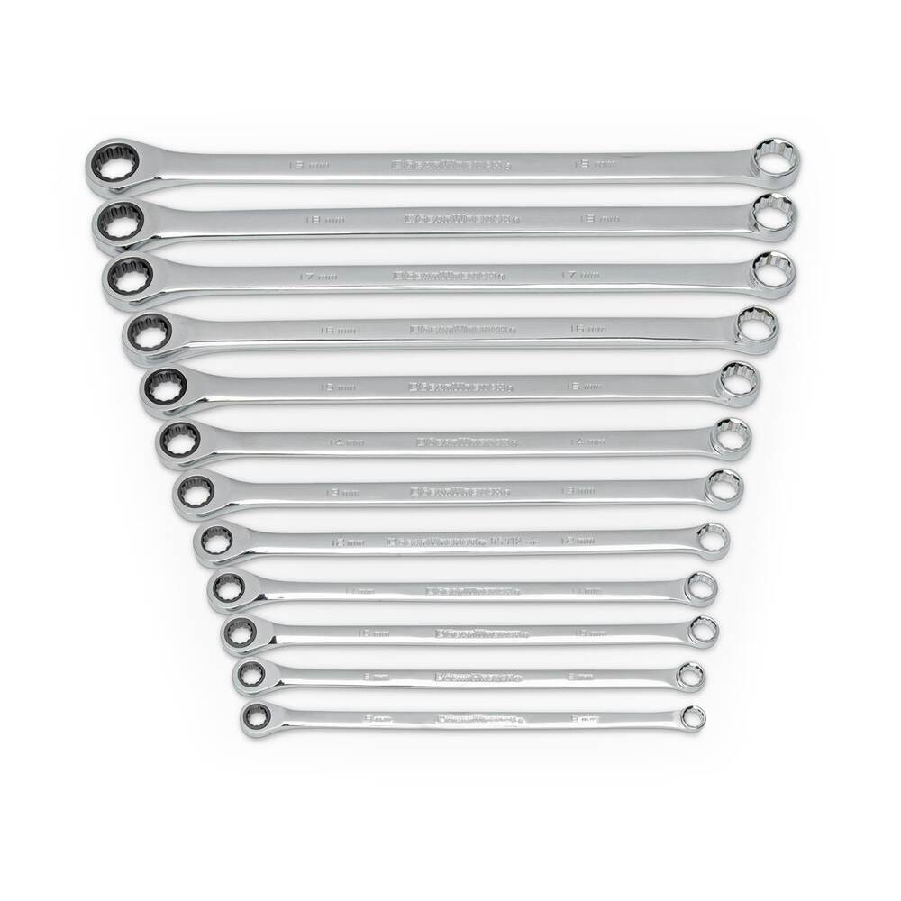 GearWrench Double Box End Ratcheting Wrench Set With Tray X Large ...