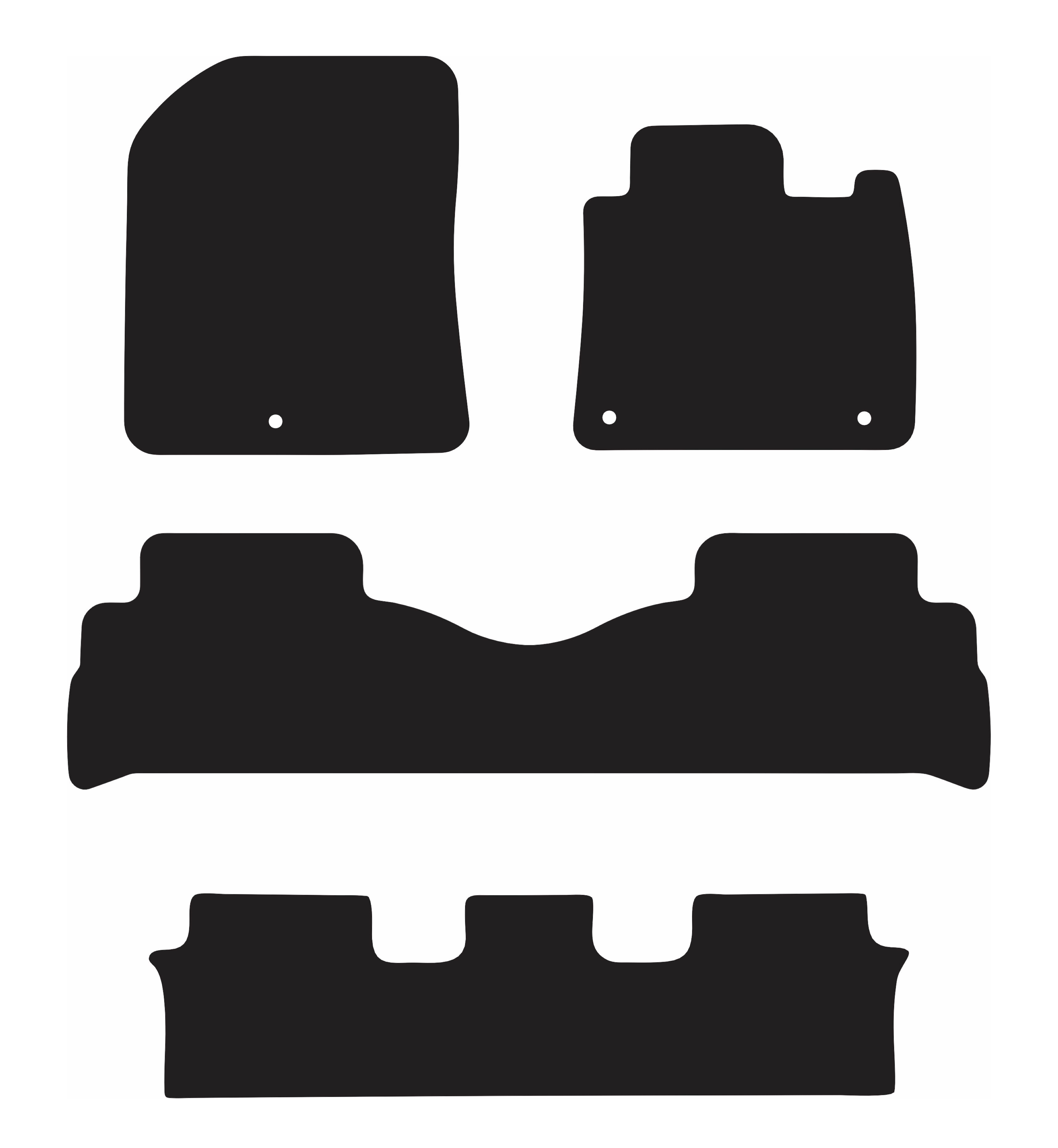 ECO CARPET CAR MATS FOR HYUNDAI SANTA FE (4TH GEN FACELIFT 7 SEAT) 2020-2024, , scaau_hi-res