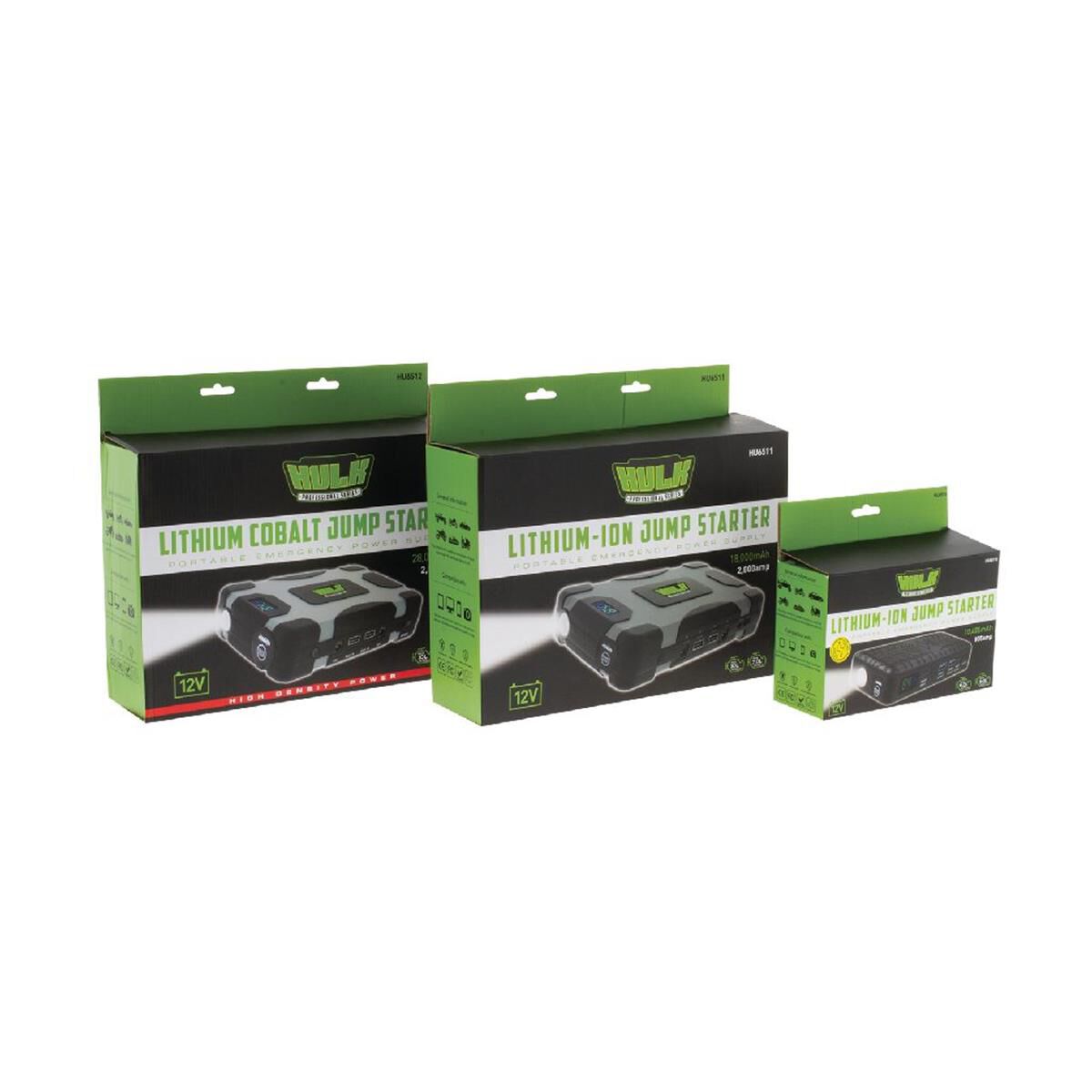 LITHIUM-COBALT JUMP STARTER 10,400mAh W/LED DISPLY, CARRY CASE, FLASH LIGHT, 12V PWR SUP, , scaau_hi-res