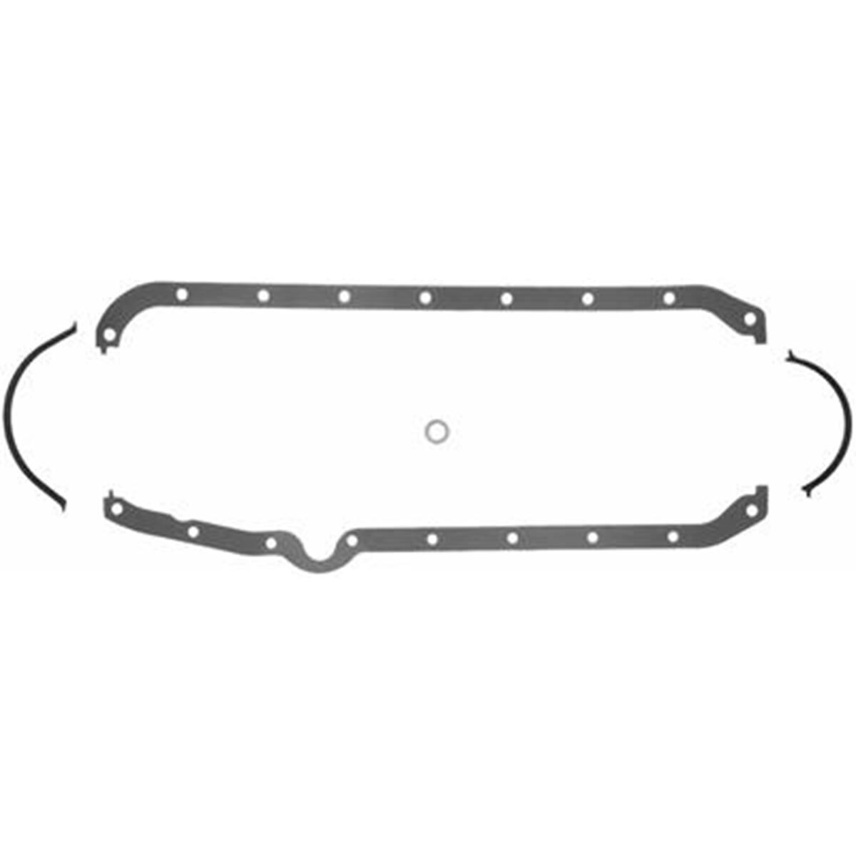 SBC OIL PAN GASKET SET LEFT DIPSTICK/THIN SEAL, , scaau_hi-res
