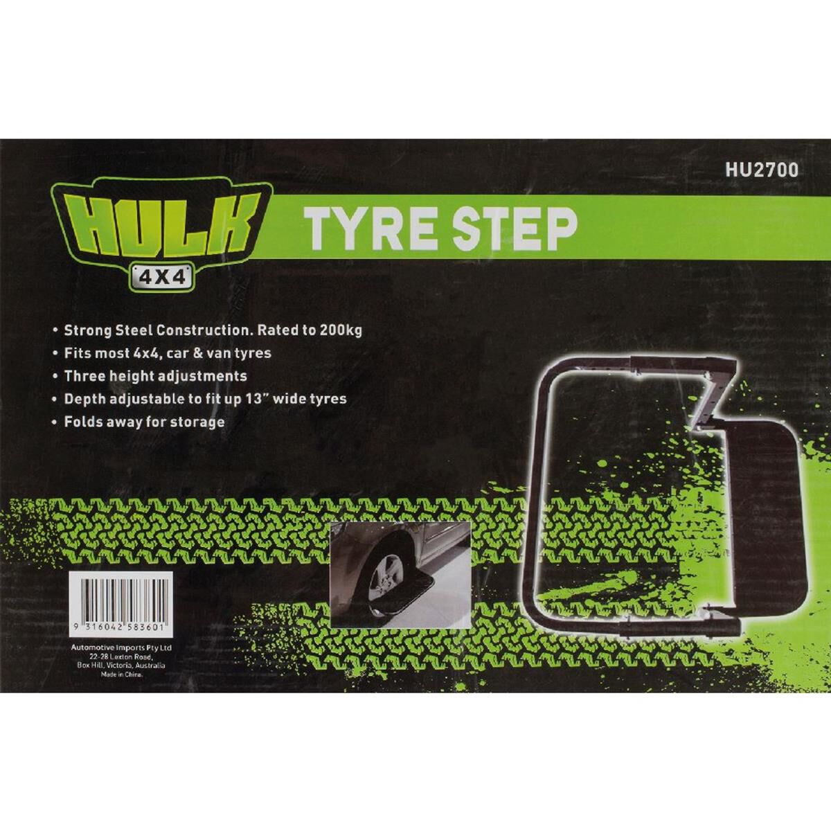 ADJUSTABLE WHEEL STEP 23cm- 33cm TYRES 200kg RATING  FOLDS, , scaau_hi-res