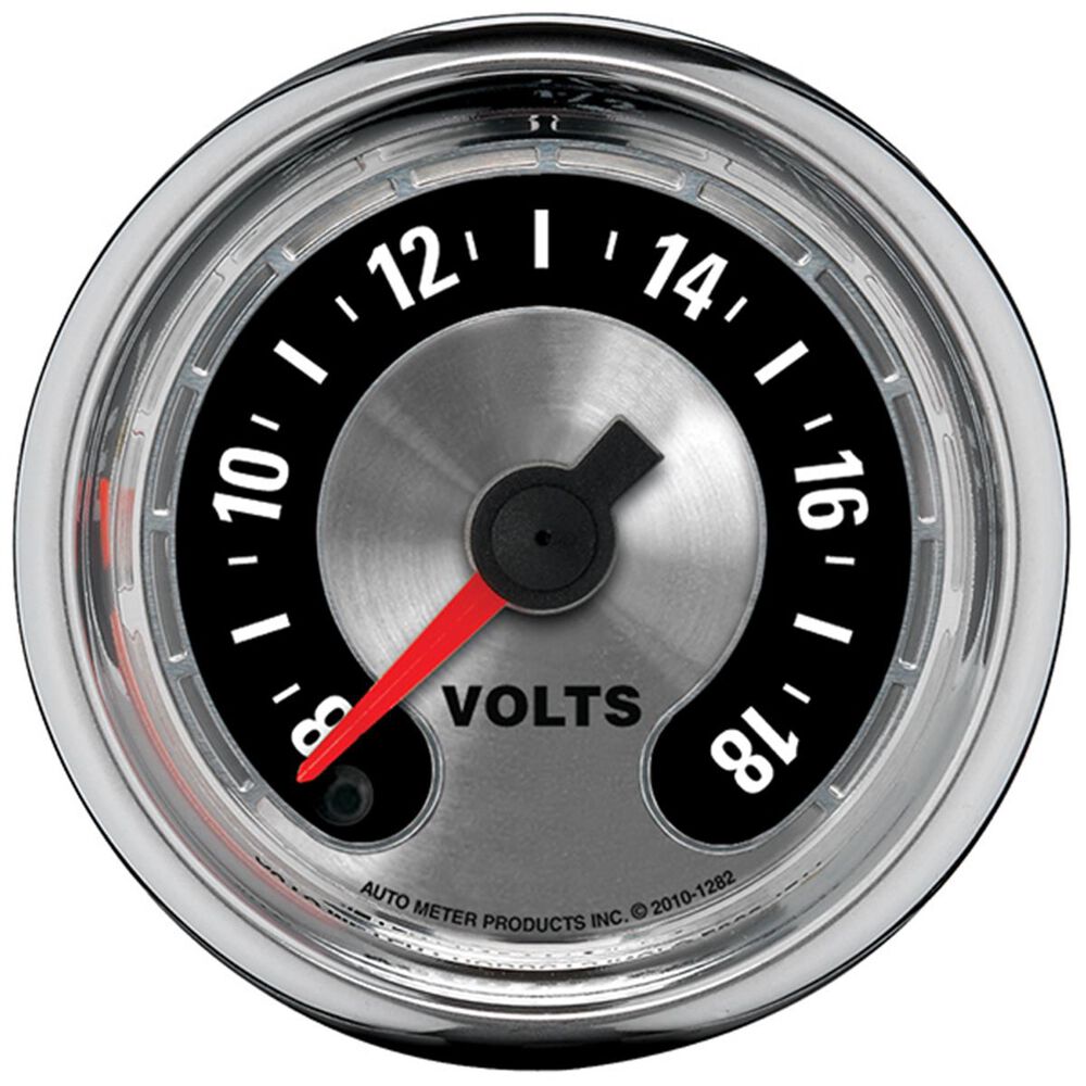 Autometer American Muscle Voltmeter Electric 2 1/16 Inch, Full Sweep