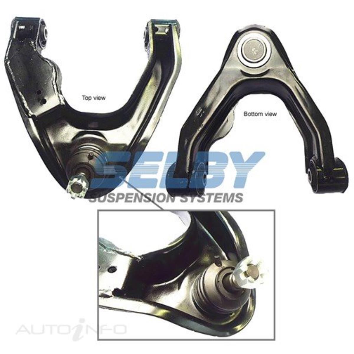 SELBY (F) UPPER CTRL ARM RH NISSAN NAVARA 4WD D22 04/1997 - 12/2015, , scaau_hi-res