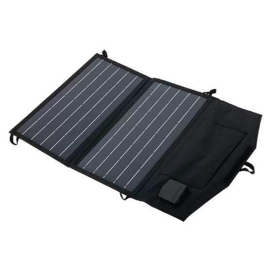 20W PORTABLE FOLD SOLAR PANEL 560mm x 355mm x 15mm BLACK, , scaau_hi-res