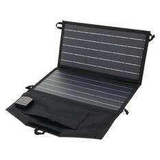 20W PORTABLE FOLD SOLAR PANEL 560mm x 355mm x 15mm BLACK, , scaau_hi-res
