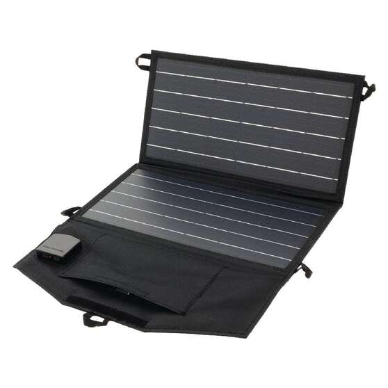 20W PORTABLE FOLD SOLAR PANEL 560mm x 355mm x 15mm BLACK, , scaau_hi-res
