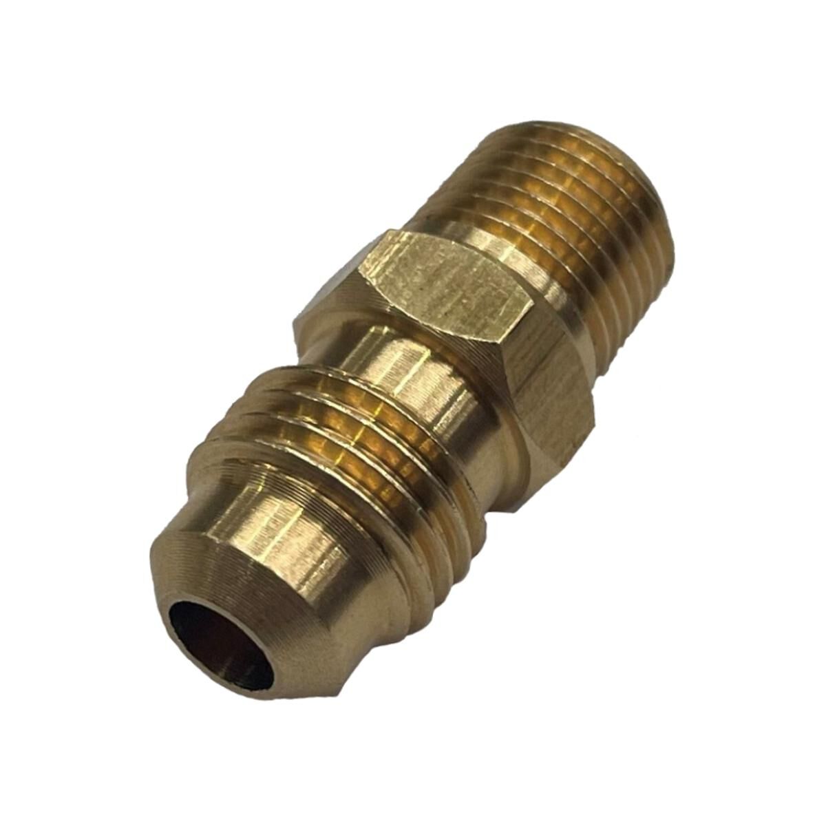 Brass Male Flare Union 1/4 Tube x 1/8 Bsp, , scaau_hi-res