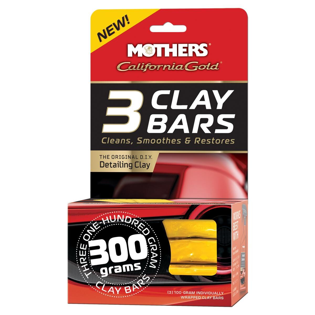 MOTHERS CALIFORNIA GOLD 3 CLAY BARS, , scaau_hi-res