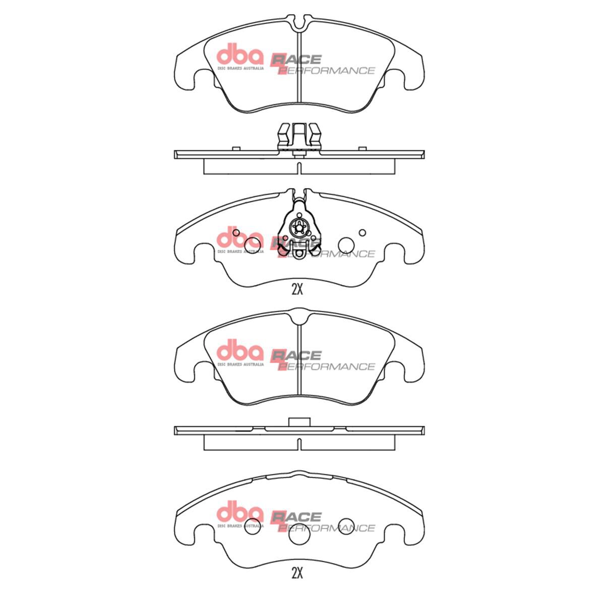 DBA RACE BRAKE PADS [ AUDI A4 1LA 2007 - 2014 F ], , scaau_hi-res