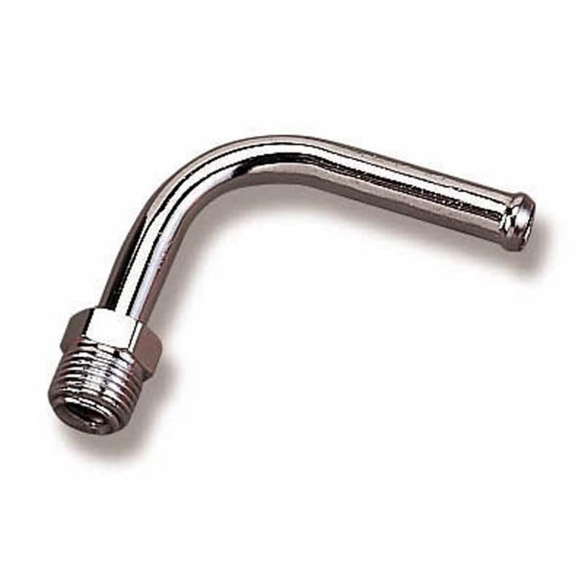 CHROME FUEL LINE,5/8-18 INVERT FLARE , 90 DEG FITS 3/8 HOSE, , scaau_hi-res
