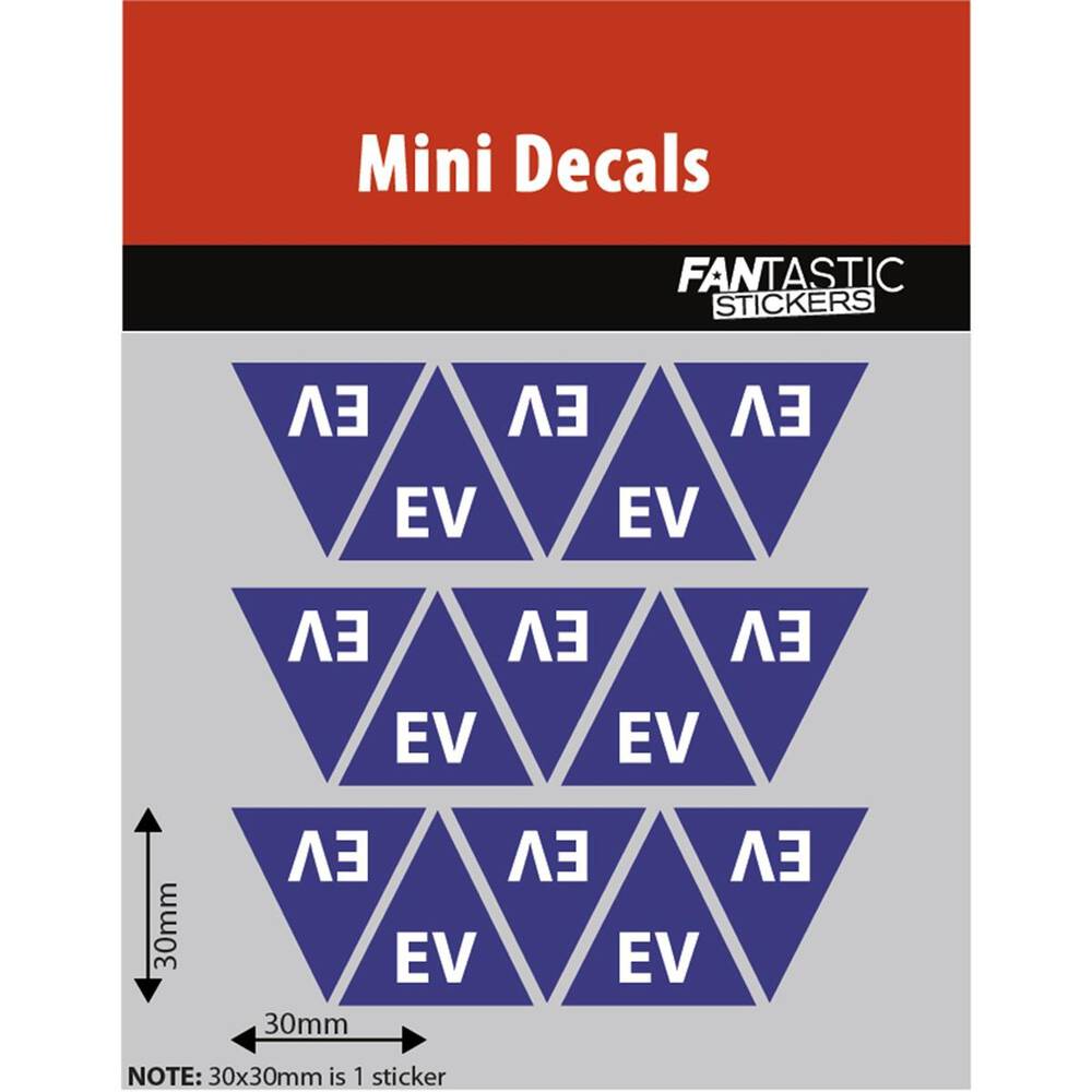 Fantastic Stickers EV Decals Sheet - B-MD-HS-EV | Supercheap Auto