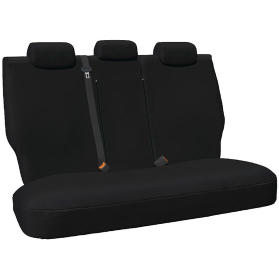 HD CANVAS SEAT COVERS FORD PX2 PX3 RANGER & BT50 08/15-2022 REARS BLACK, , scaau_hi-res