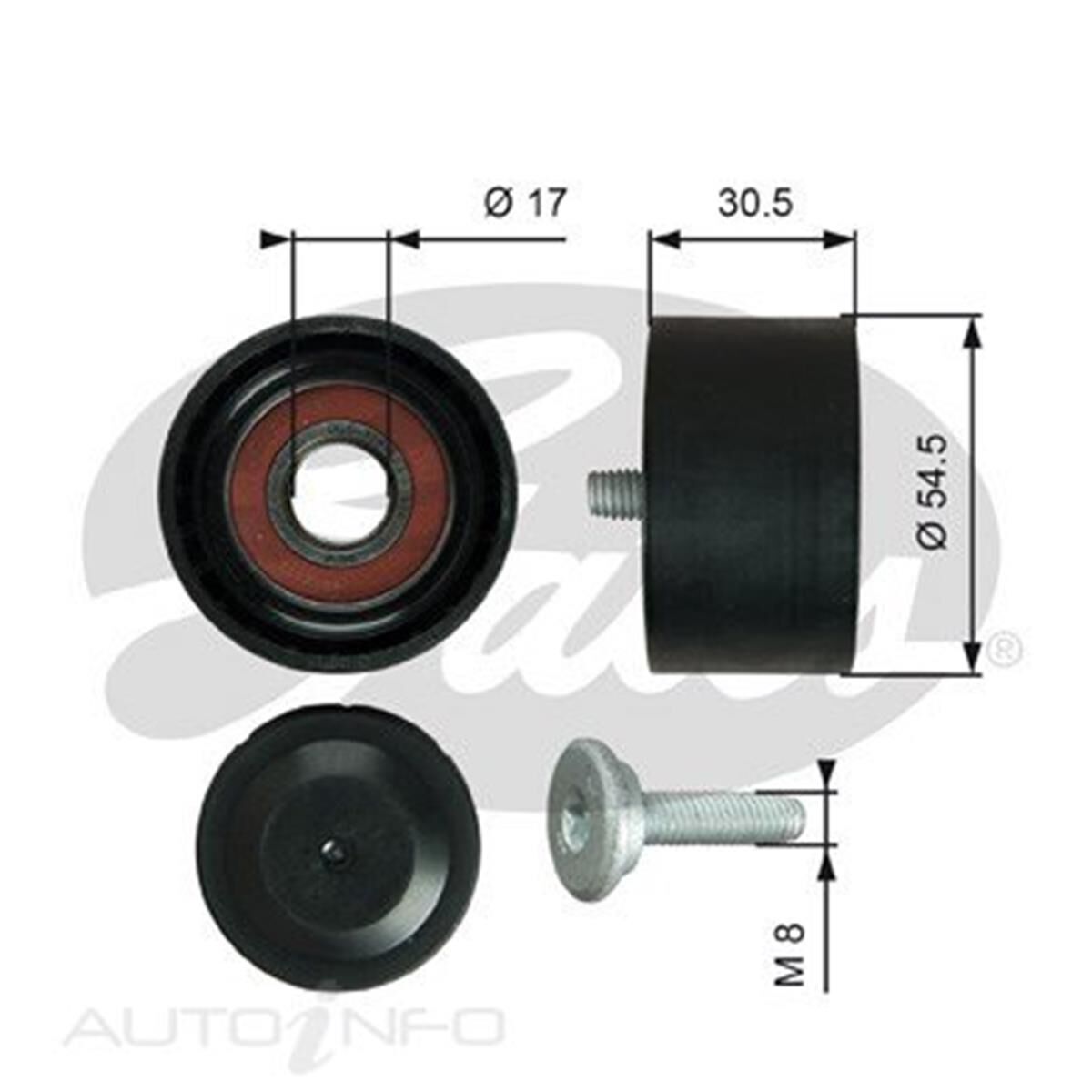36375 DRIVEALIGN IDLER PULLEY, , scaau_hi-res