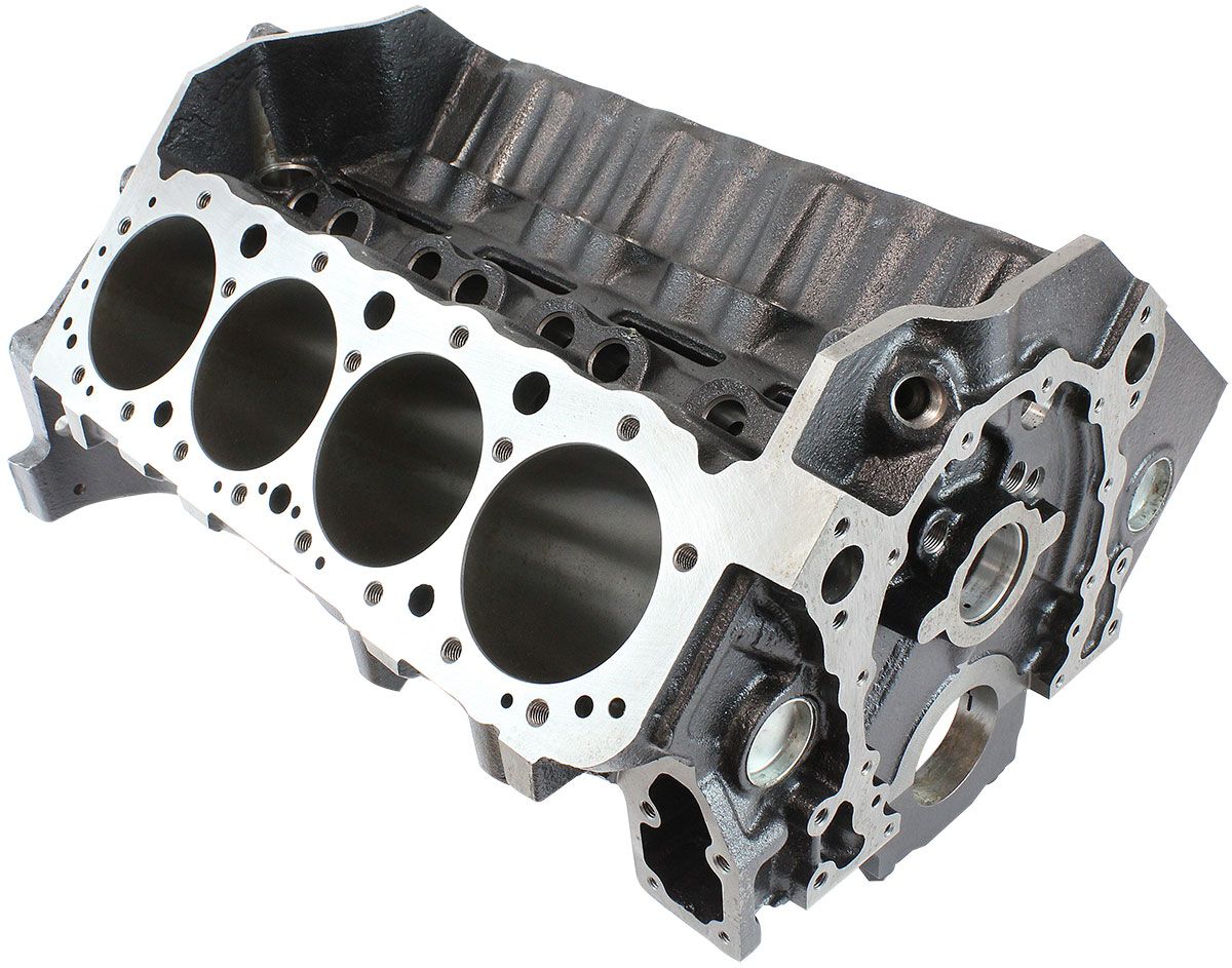 SBC BARE ENGINE BLOCK 4.125" BORE 9.02 DECK MAIN BEAR 350, , scaau_hi-res
