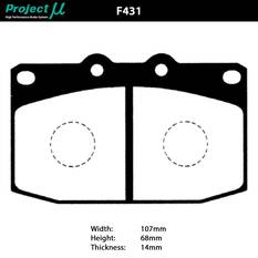 PROJECT MU NS-EP BRAKE PAD SETMAZDA FD RX7 FRONT, , scaau_hi-res