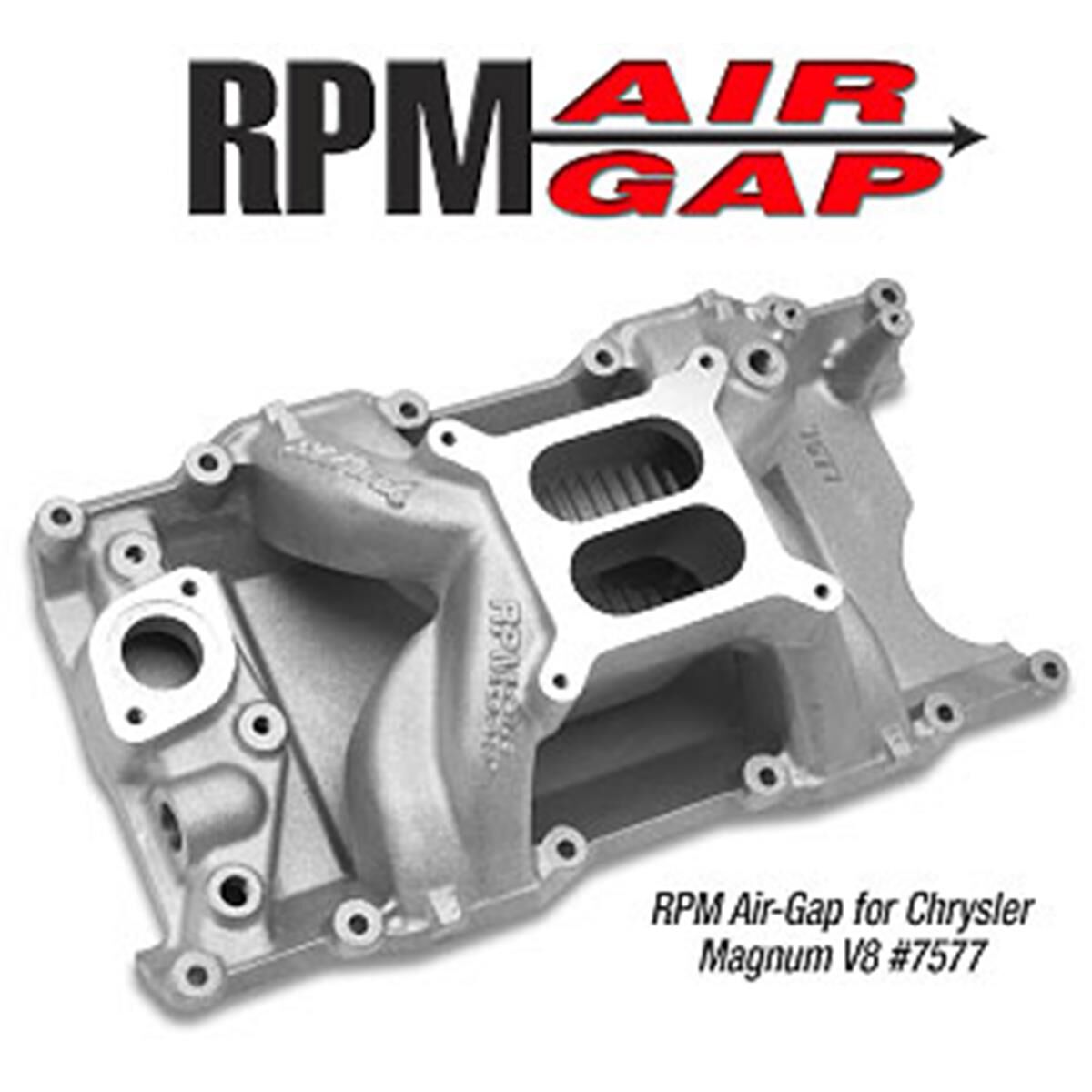 RPM AIR GAP MAGNUM 318 360 CHRYSLER 92-ON INTAKE MANIFOLD, , scaau_hi-res