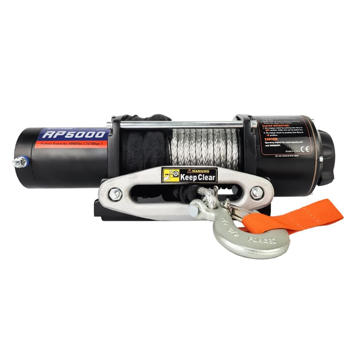 Sunrise Electric Winch 5000lbs (2268kg) 12V 136:1 Gear Ratio Synthetic Rope, , scaau_hi-res