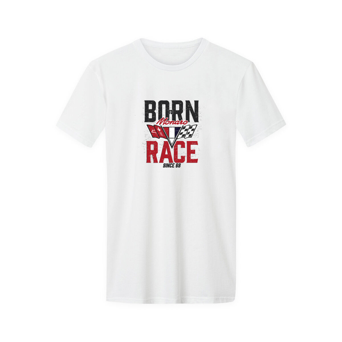 ADULT COTTON T-SHIRT-WHITE [MONARO BORN RACE] [3XL], , scaau_hi-res