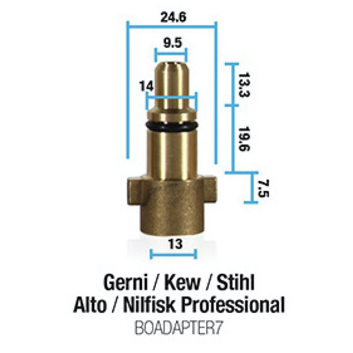 Gerni / Kew / Stihl Alto / Nilfisk Professional Adapter, , scaau_hi-res