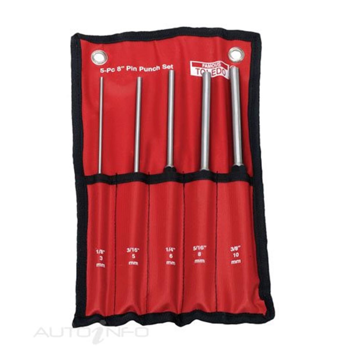TOLEDO EXTRA LONG PIN PUNCH SET - 5 PC, , scaau_hi-res