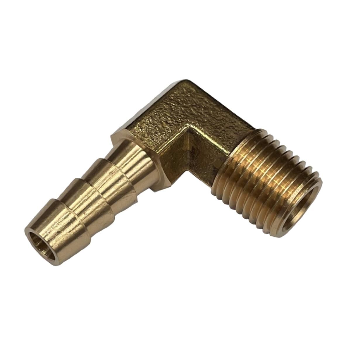 Brass Male Elbow Tail 5/16 Hose X 1/4 Bsp, , scaau_hi-res