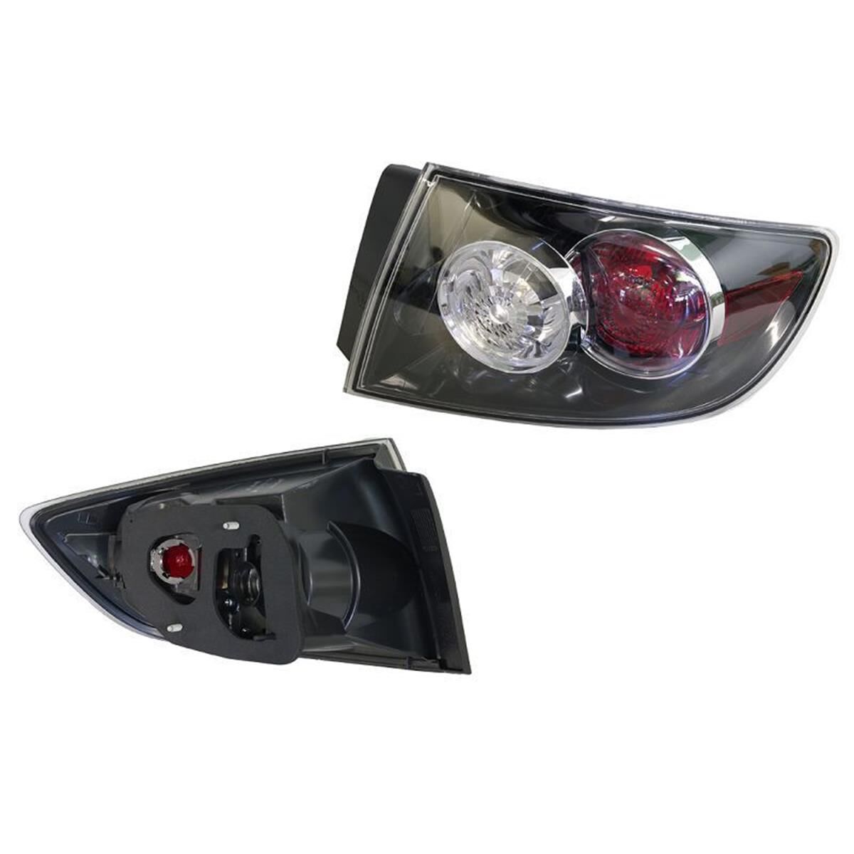 MAZDA 3 SEDAN  BK  01/2004 ~ 12/2008  TAIL LIGHT  RIGHT HAND SIDE  (BLACK)(CLEAR)(RED), , scaau_hi-res